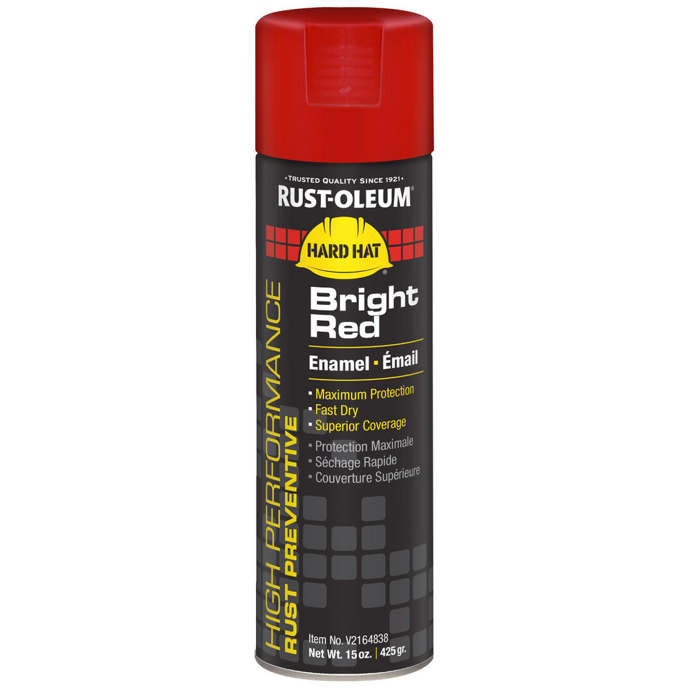 Krylon Spray Paint: Red, Flat, 15 oz Net Fill, Rust-Preventive Acrylic Alkyd Enamel - K00699008