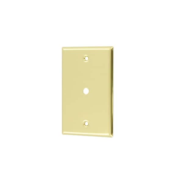 Leviton Brass Metal 1 Gang Wallplate - 81013-PB