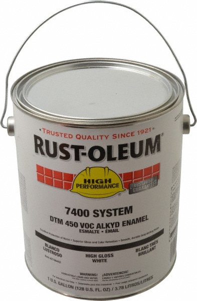 Rust-Oleum Industrial Enamel Paint: 5 gal, Satin Finish, Tint Base - 208043