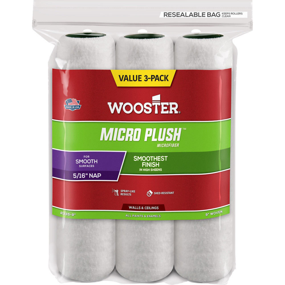 Wooster Brush Paint Roller Cover: 5/16" Nap, 18" Wide - R235-18