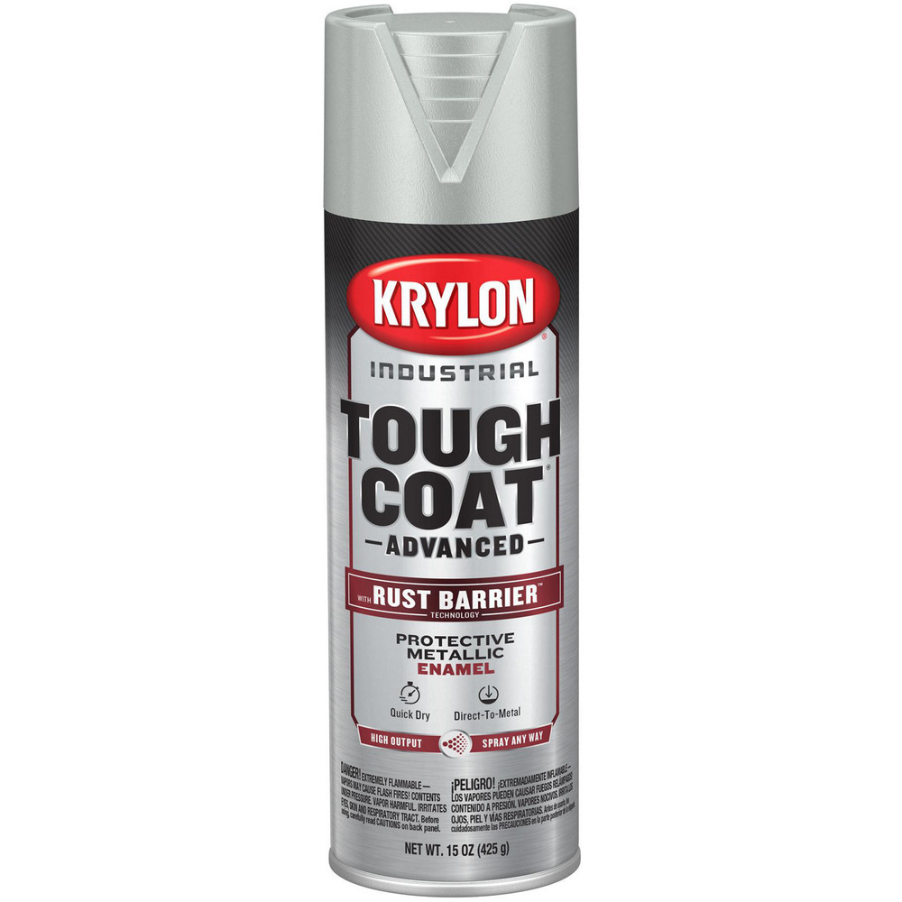 Krylon Spray Paint: Gray, Flat, 15 oz Net Fill, Rust-Preventive Acrylic Alkyd Enamel - K00859008