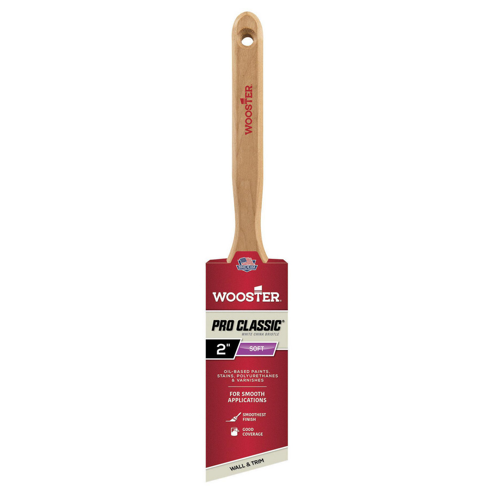 Wooster Brush Paint Brush: 2" Wide, Hog, Natural Bristle - Z1222-2