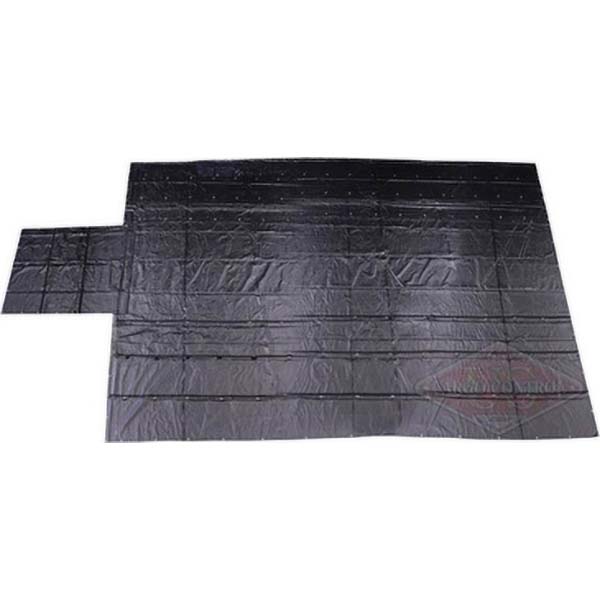 US Cargo Control Tarp/Dust Cover: 28' Wide, 28' Long, Polyester - HLT24288-BLK