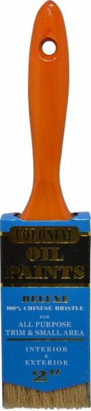 Premier Paint Roller Paint Brush: 1-1/2" Wide, Nylon, Synthetic Bristle - 17200
