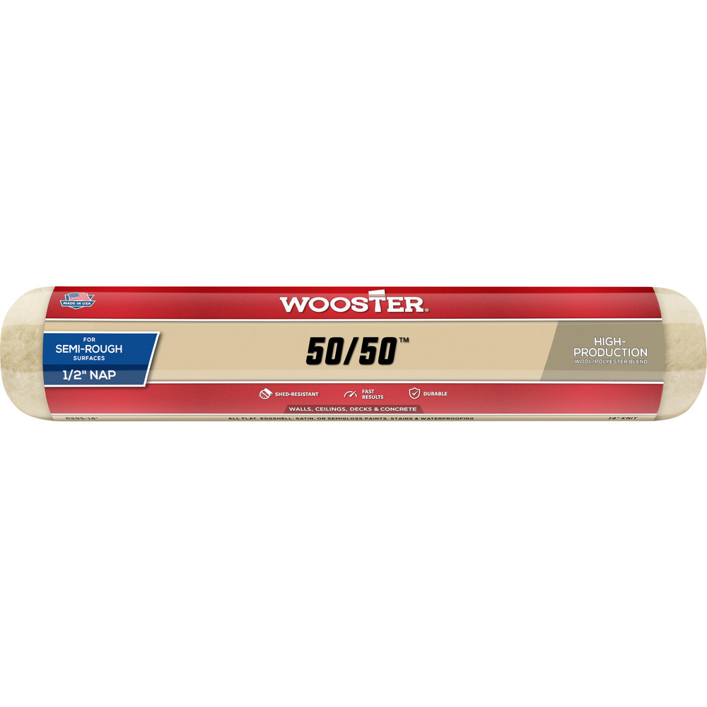 Wooster Brush Paint Roller Cover: 1/2" Nap, 18" Wide - R295-18