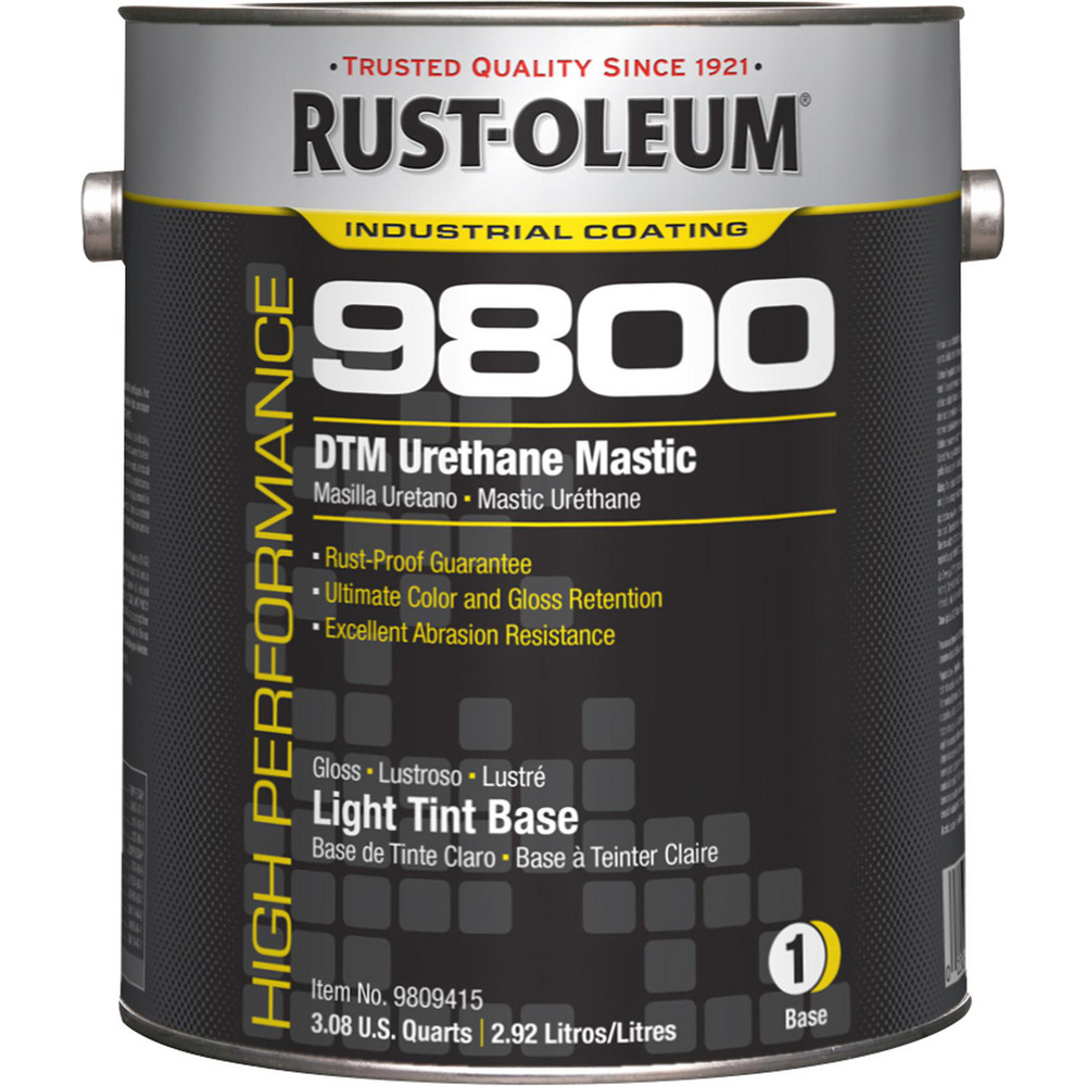 Rust-Oleum Industrial Enamel Paint: 1 gal, Gloss Finish, Light Base - 9809415