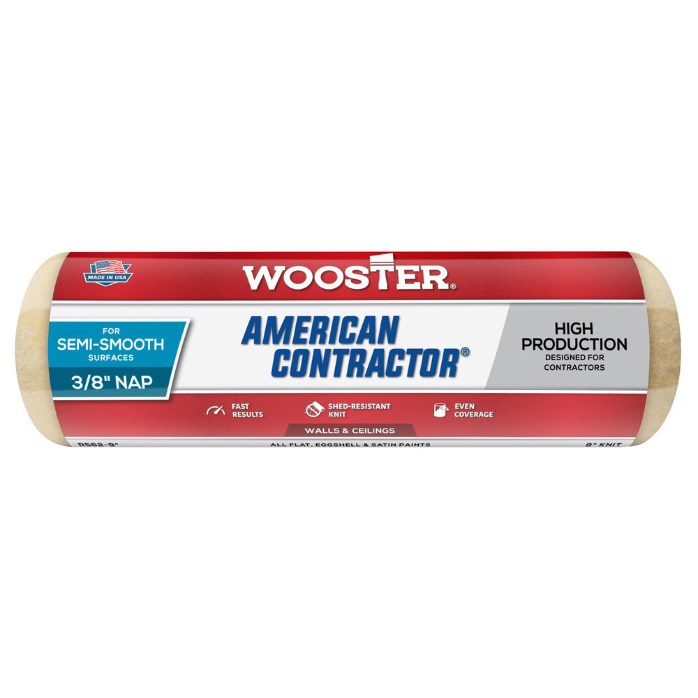 Wooster Brush Paint Roller Cover: 1/2" Nap, 9" Wide - RR924-9
