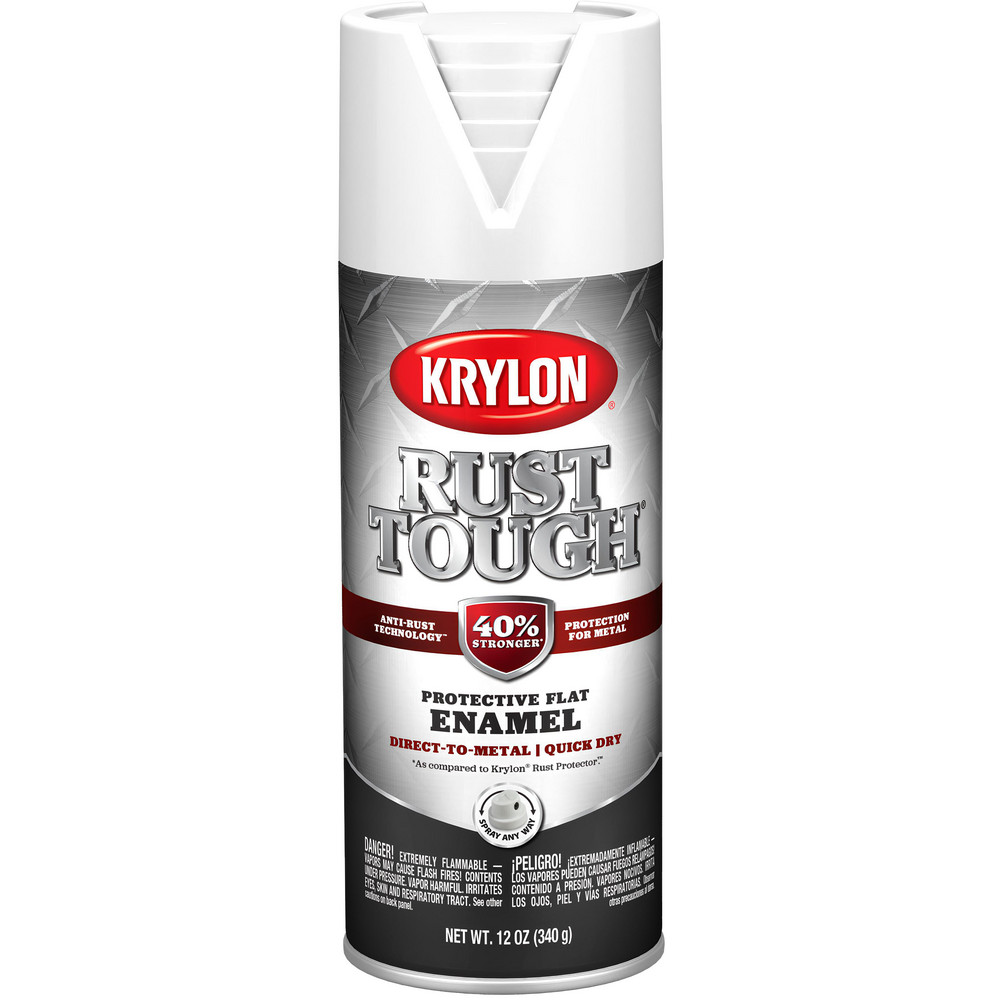 Krylon Spray Paint: White, Gloss, 12 oz Net Fill, Acrylic Enamel - K05524007