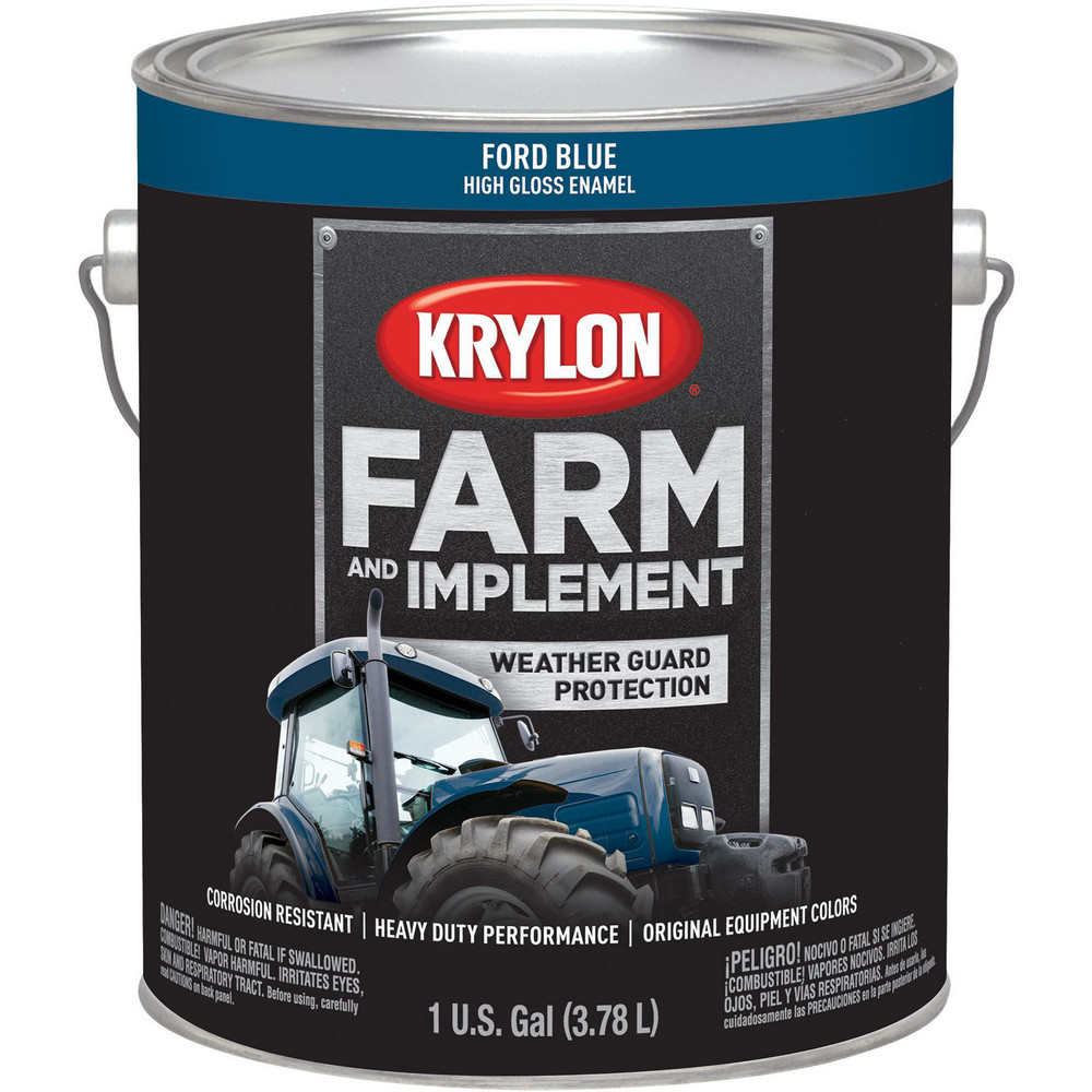 Krylon Brush-On Paint: 1 gal, High-Gloss Finish, Ford Blue - K01967008