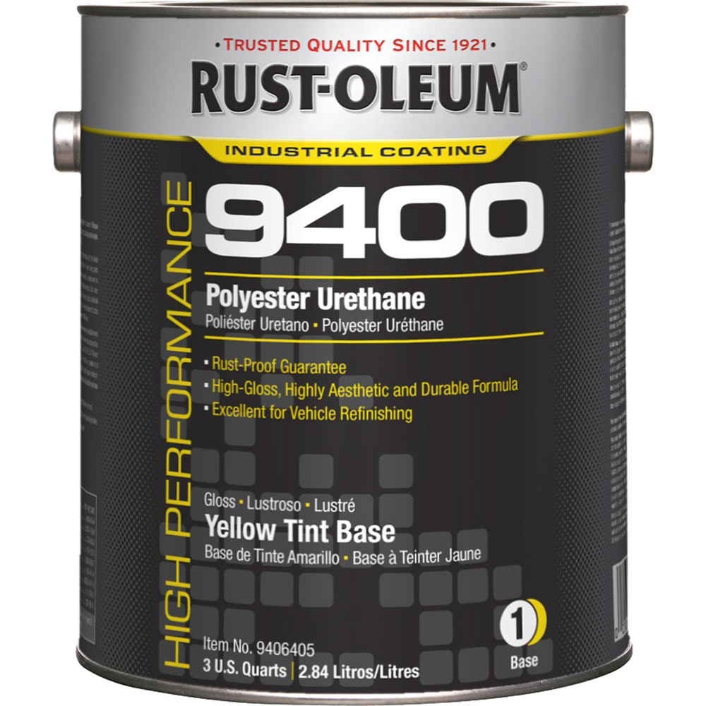 Rust-Oleum Industrial Enamel Paint: 1 gal, High-Gloss Finish, Yellow - 9406405