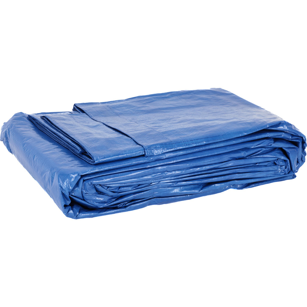 Xpose Safety Tarp/Dust Cover: Blue, Rectangle, Polyethylene, 40' Long x 40' Wide, 5 mil - BT-4040-X