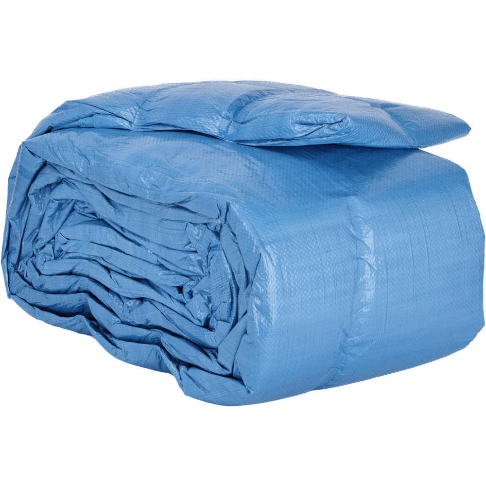 Xpose Safety Tarp/Dust Cover: Blue, Rectangle, Polyethylene, 40' Long x 40' Wide, 5 mil - BT-4040-X