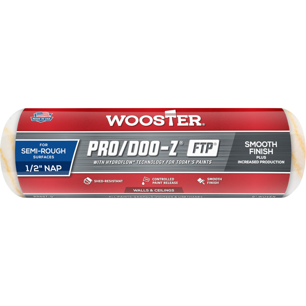 Wooster Brush Paint Roller Cover: 1/2" Nap, 18" Wide - RR667-18