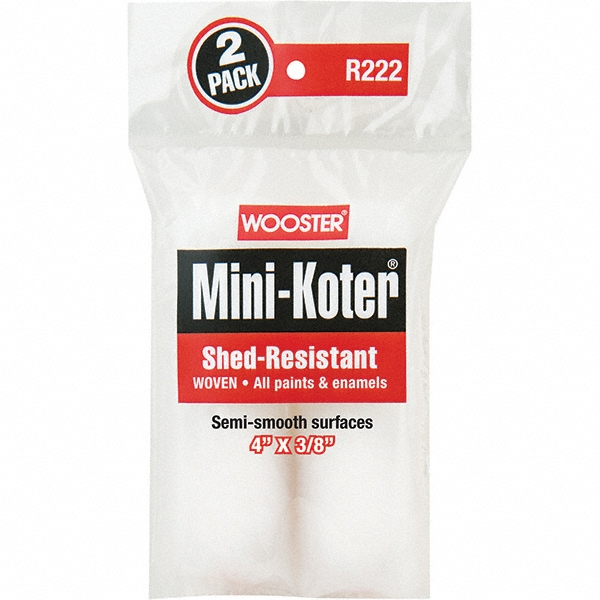 Wooster Brush Mini Paint Roller Cover: 3/8" Nap, 4-1/2" Wide - RR502-4.5
