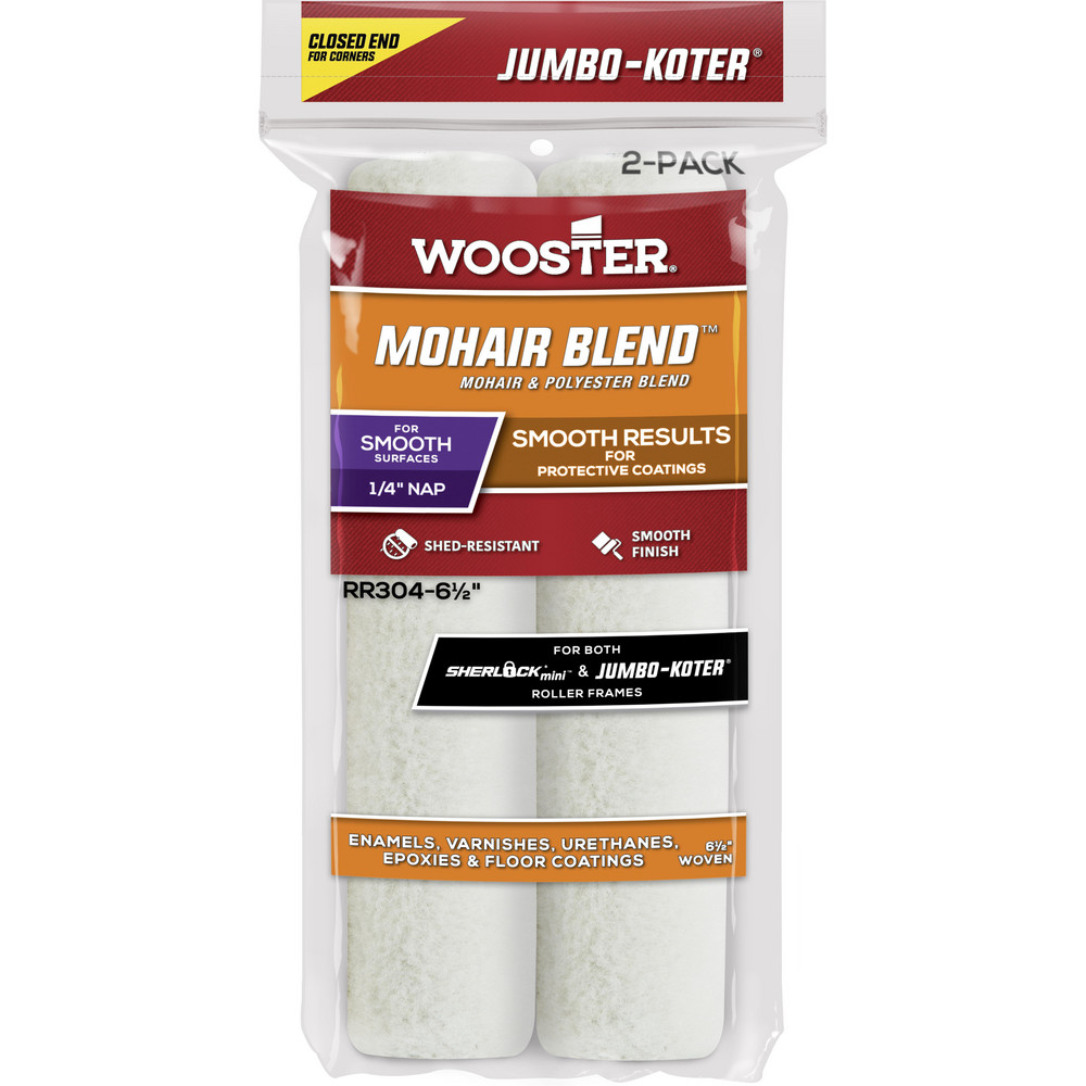 Wooster Brush Paint Roller Cover: 1/4" Nap, 18" Wide - R207-18