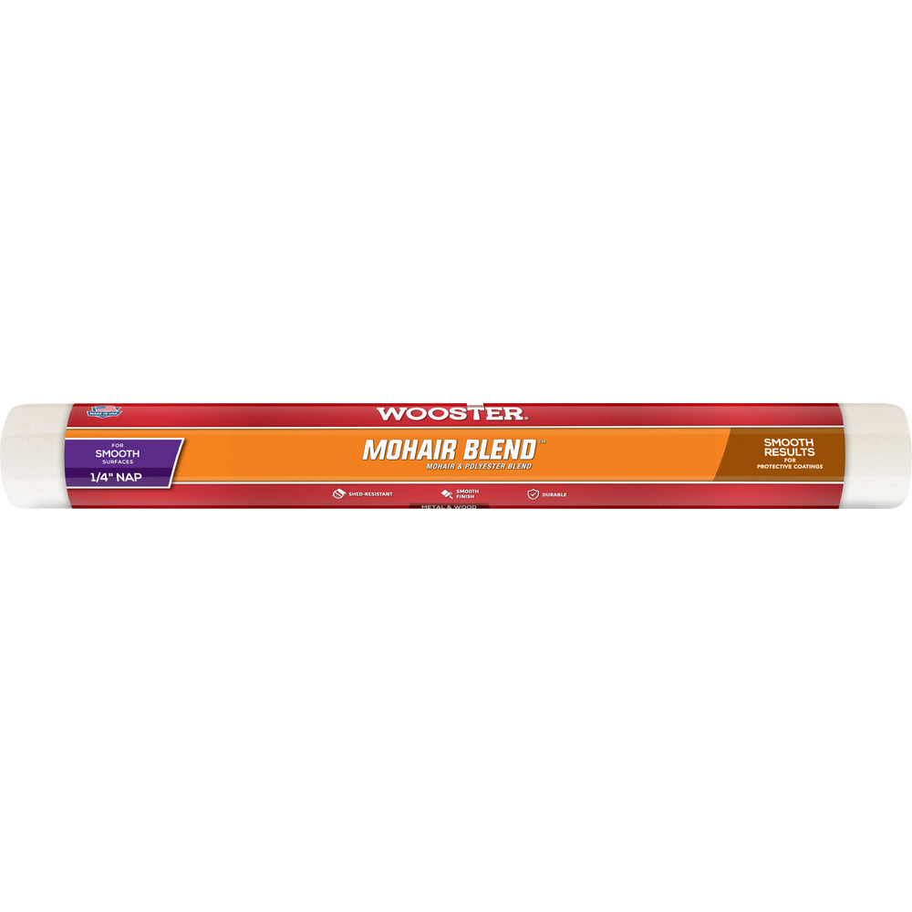 Wooster Brush Paint Roller Cover: 1/4" Nap, 18" Wide - R207-18