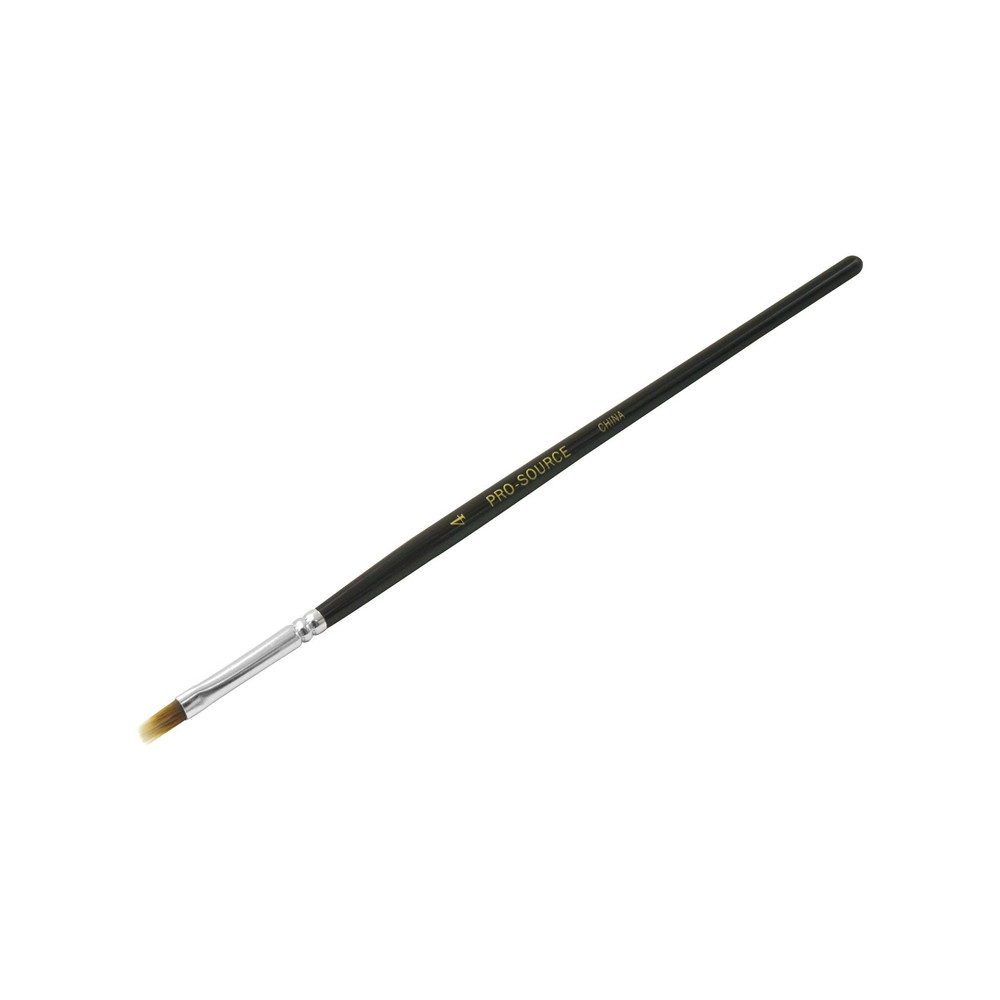PRO-SOURCE Artist Brush: #4 Industry Size, 3/16" Wide, Nylon - AUB04-2