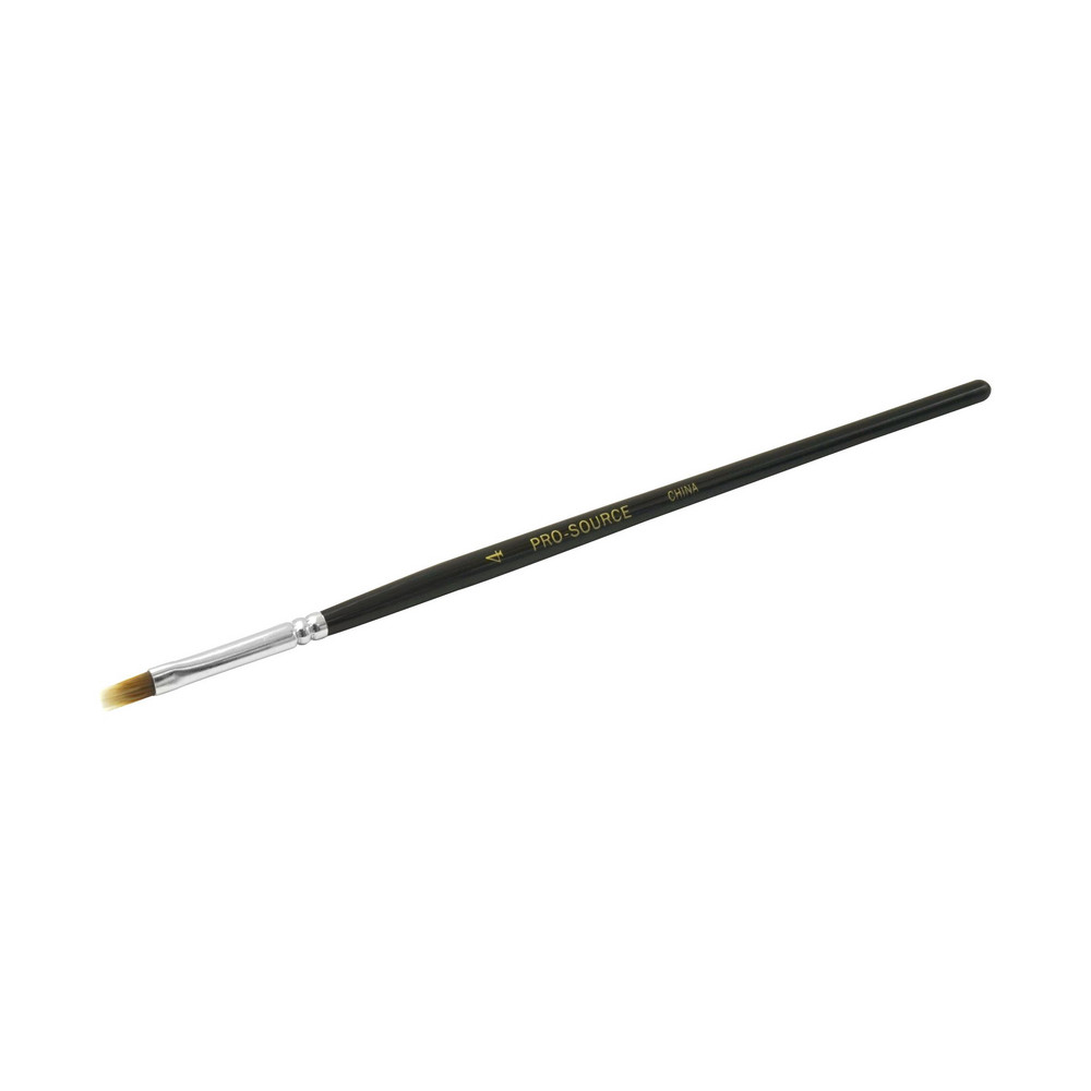 PRO-SOURCE Artist Brush: #4 Industry Size, 3/16" Wide, Nylon - AUB04-2
