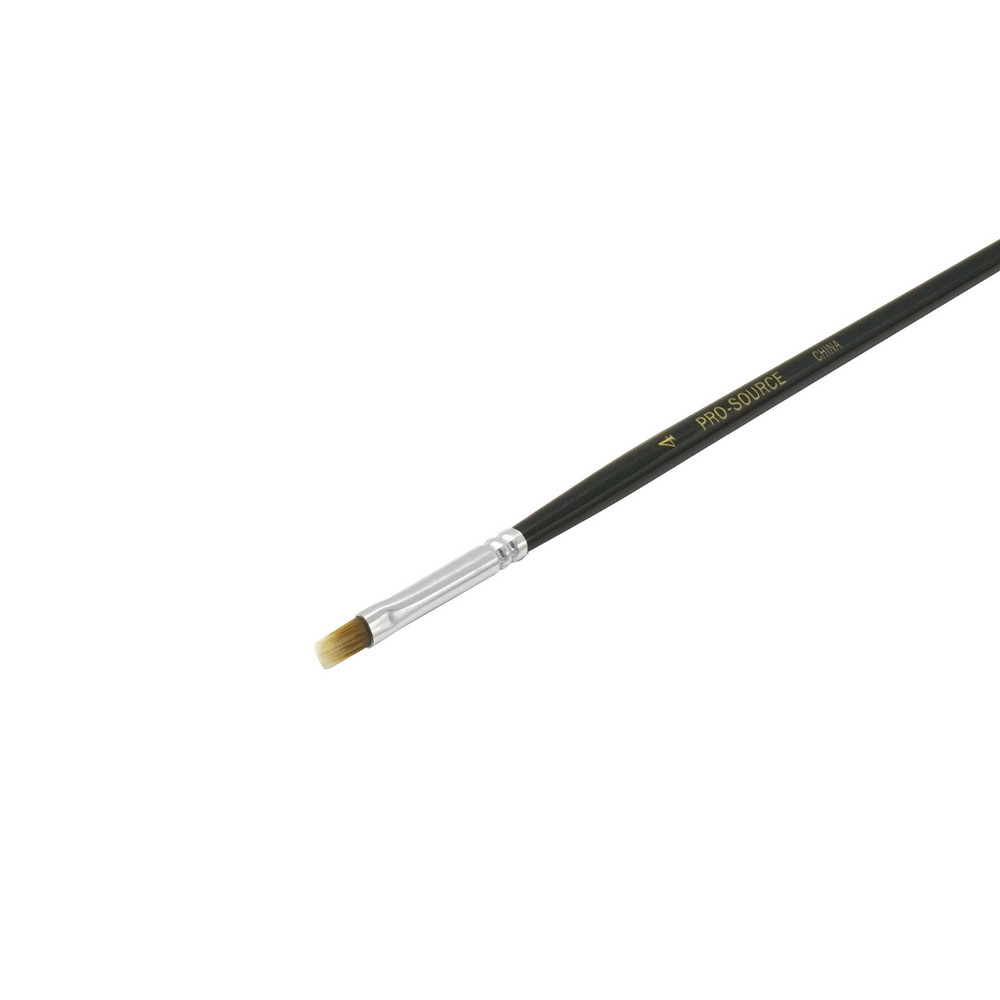 PRO-SOURCE Artist Brush: #4 Industry Size, 3/16" Wide, Nylon - AUB04-2