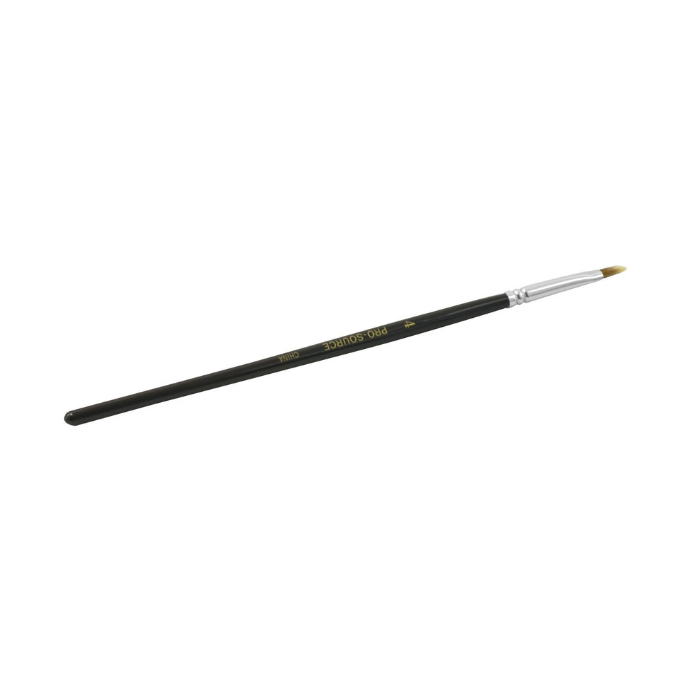 PRO-SOURCE Artist Brush: #4 Industry Size, 3/16" Wide, Nylon - AUB04-2