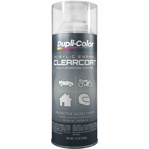 Krylon Spray Paint: Clear, Satin, 11 oz Net Fill, Acrylic Enamel - K05562007