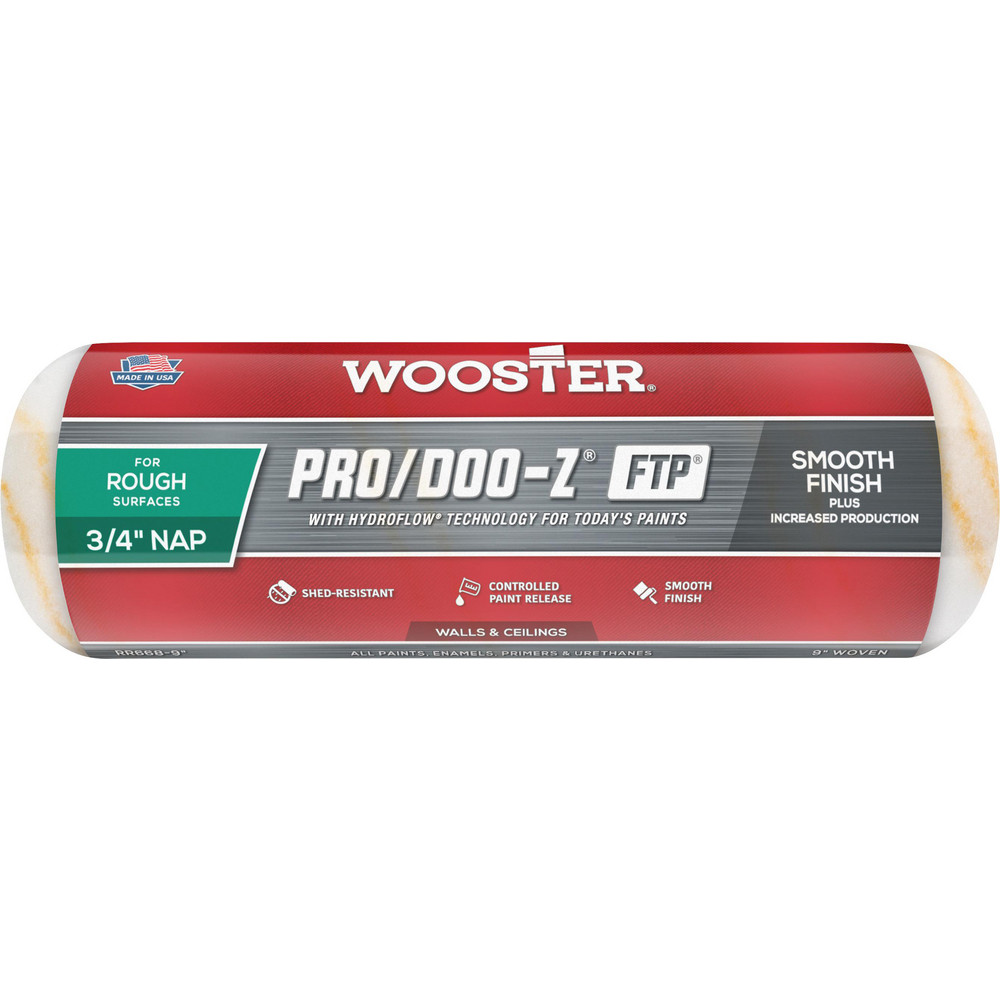 Wooster Brush Paint Roller Cover: 3/4" Nap, 9" Wide - RR668-9