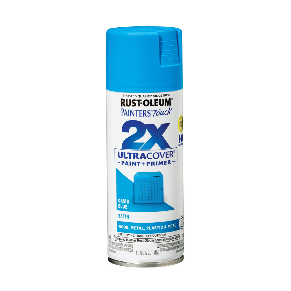Krylon Spray Paint: Blue, Gloss, 12 oz Net Fill, Acrylic Enamel - K05529007