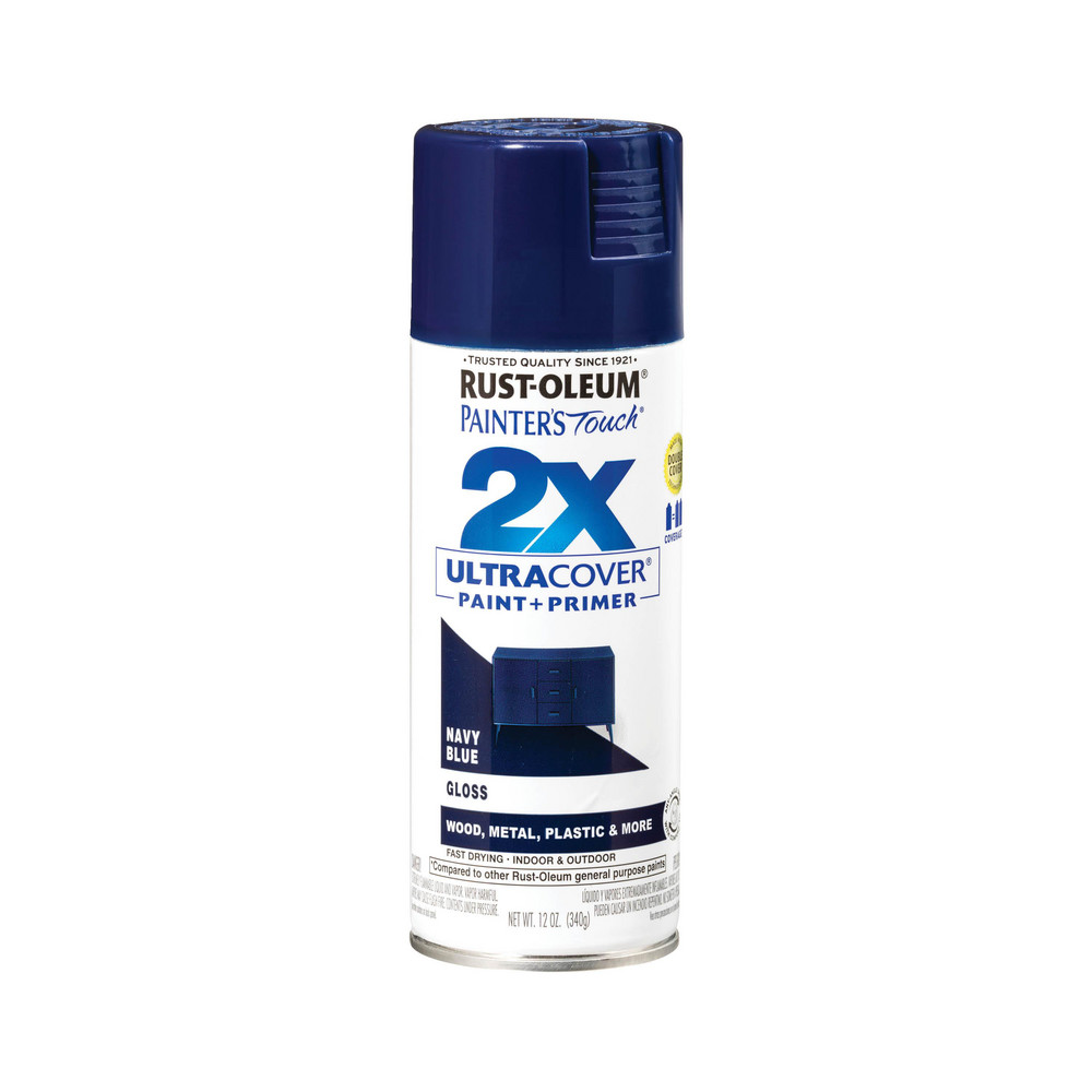 Krylon Spray Paint: Blue, Gloss, 12 oz Net Fill, Acrylic Enamel - K05529007