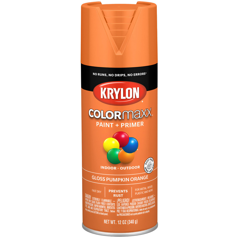 Krylon Spray Paint: Blue, Gloss, 12 oz Net Fill, Acrylic Enamel - K05529007