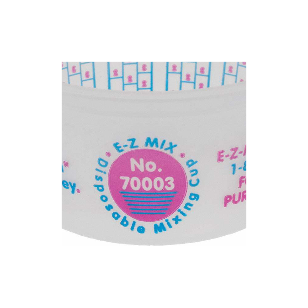 Made in USA 1/4 pt Paint Mixing Cup: Plastic, 200 Pack - 70003