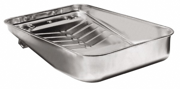 Weiler Paint Trays & Liners: Paint Roller Tray, Paint Roller Tray, Metal, 2.000 qt, 2.000 qt, 2.000 qt, 9 - 49010