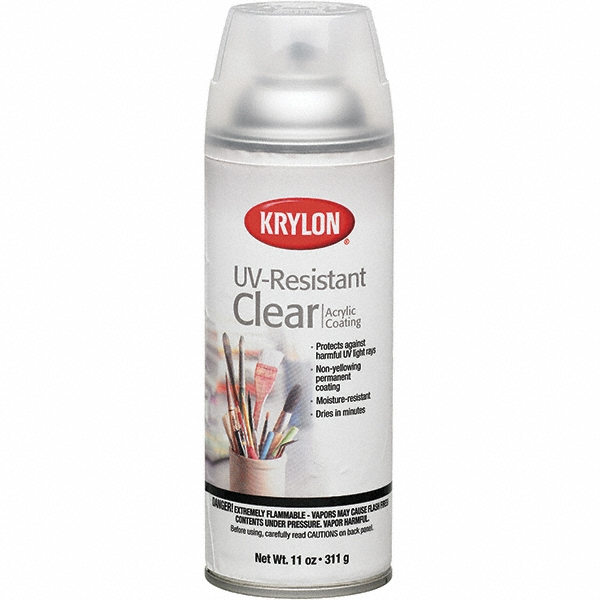 Krylon Acrylic Coating Spray Paint: Crystal Clear, Gloss, 16 oz - K01305007