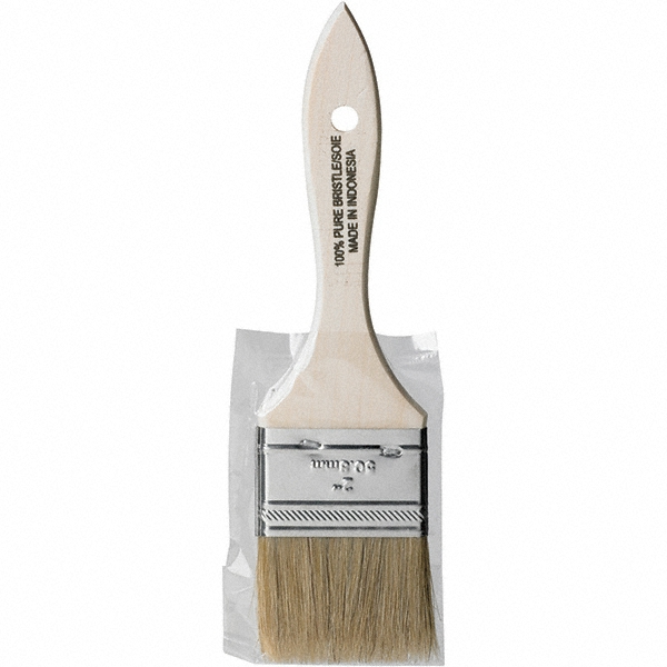 Krylon Paint Brush: 1-1/2" Wide, White China, Natural Bristle - 99060315