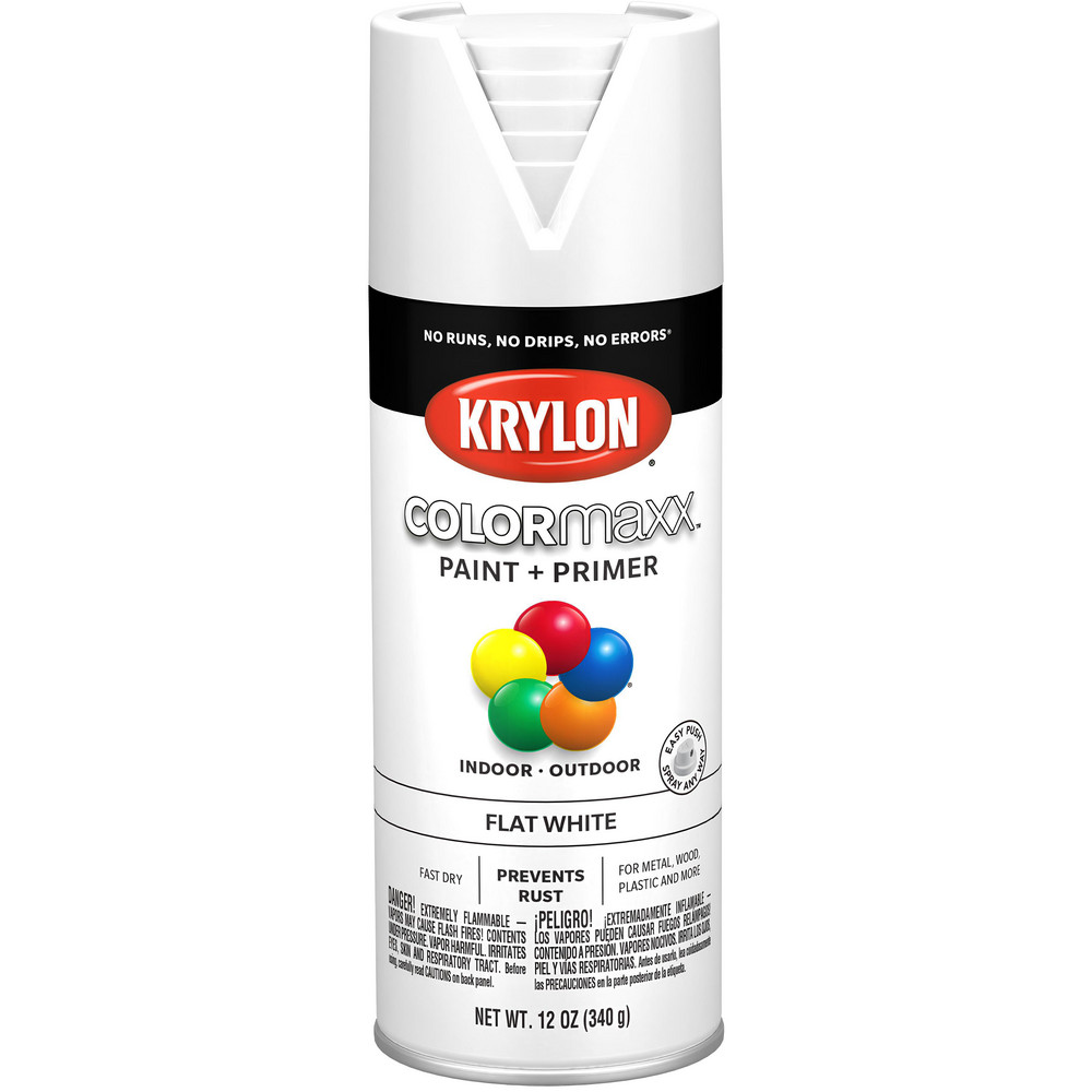 Krylon Spray Paint: Green, Satin, 12 oz Net Fill, Acrylic Enamel - K05576007