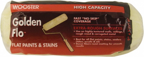 Wooster Brush General Purpose Paint Roller Cover: 1-1/4" Nap, 9" Wide - RR664-9