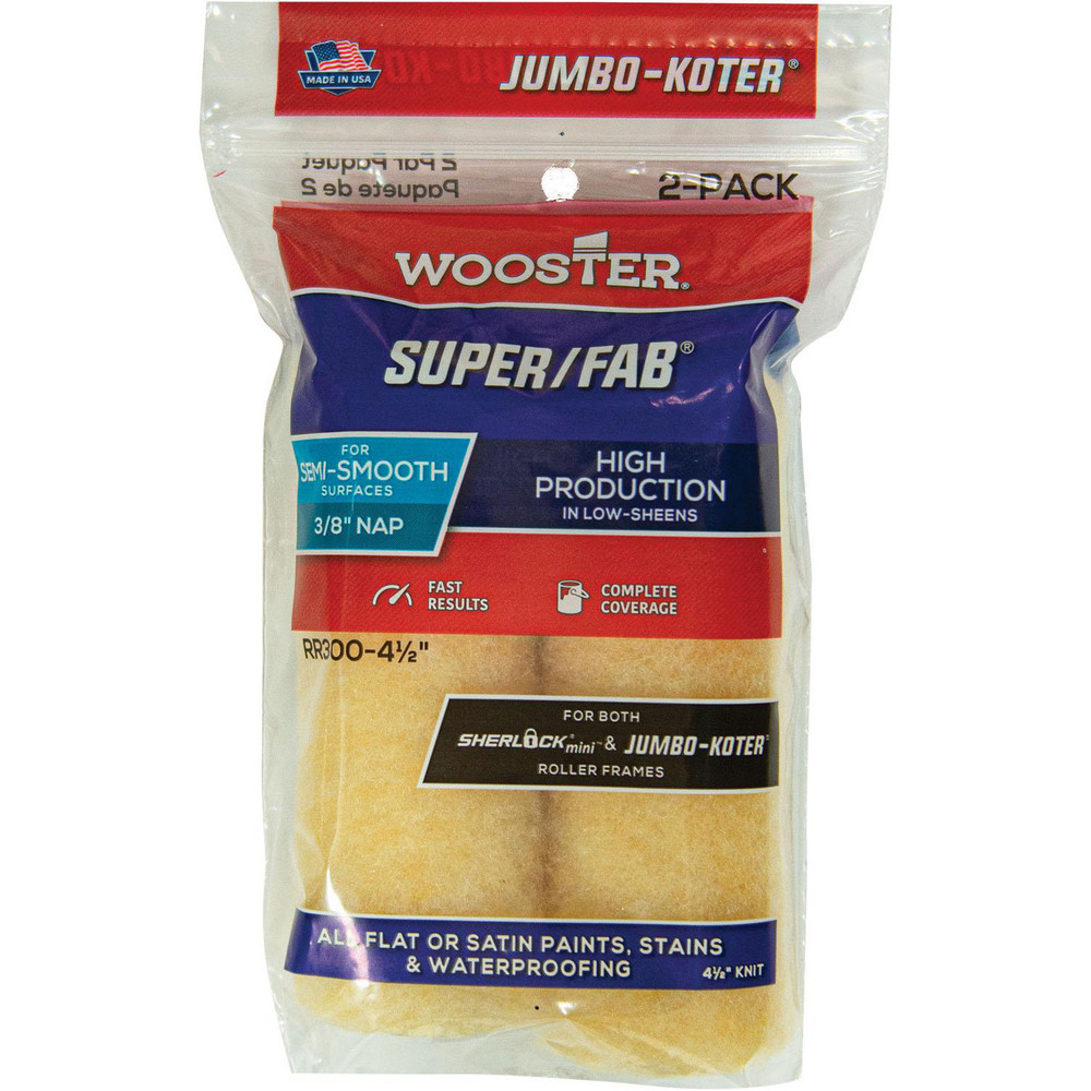 Wooster Brush Paint Roller Cover: 1-1/4" Nap, 9" Wide - R778-9