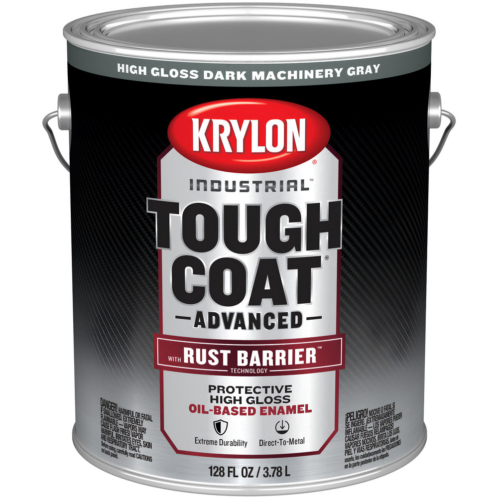 Rust-Oleum Industrial Enamel Paint: 1 gal, Gloss Finish, Silver Gray - 906402