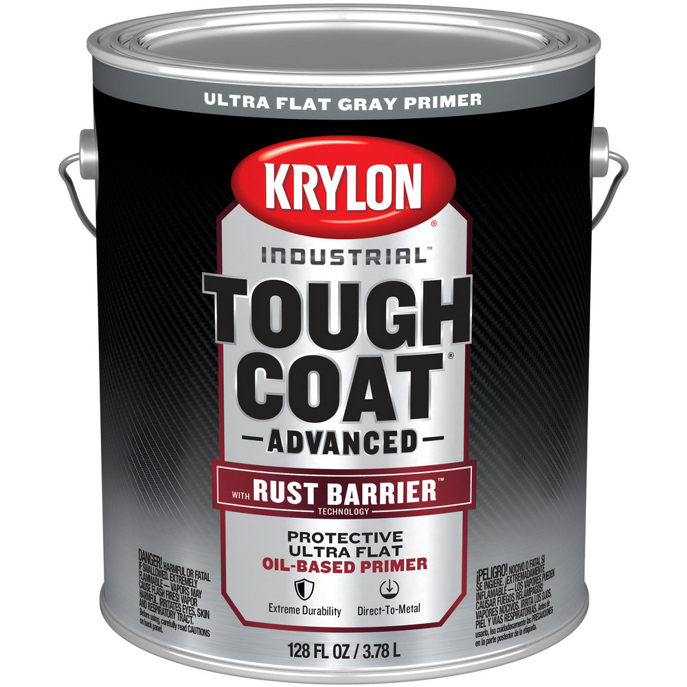 Rust-Oleum Industrial Enamel Paint: 1 gal, Gloss Finish, Silver Gray - 906402