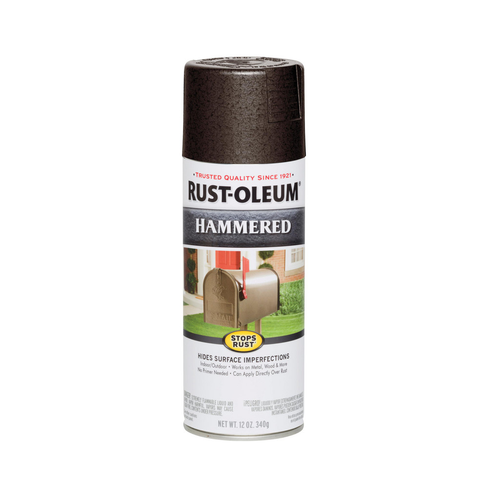 Rust-Oleum Spray Paint: Metallic, Hammertone, 12 oz Net Fill, Spray Paint, Rustproof Enamel, Rust Protector & Rust-Preventive Acrylic Alkyd Enamel - 7214830