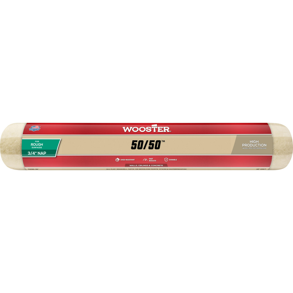 Wooster Brush Paint Roller Cover: 3/4" Nap, 18" Wide - R296-18