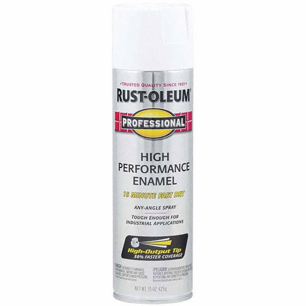 Rust-Oleum Rustproof Enamel Spray Paint: Light Machinery Gray, Gloss, 15 oz - 7581838