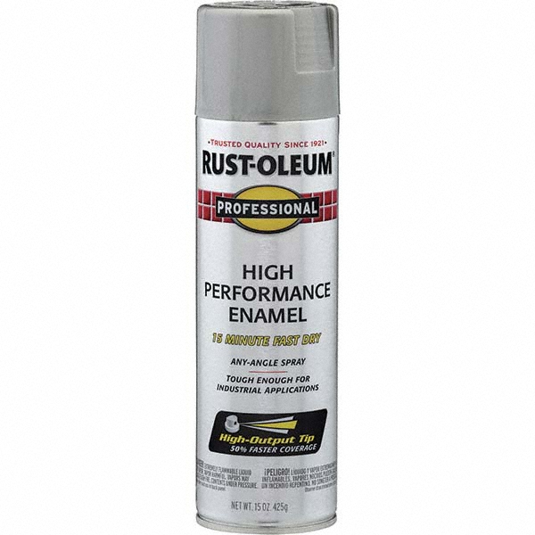 Rust-Oleum Rustproof Enamel Spray Paint: Light Machinery Gray, Gloss, 15 oz - 7581838