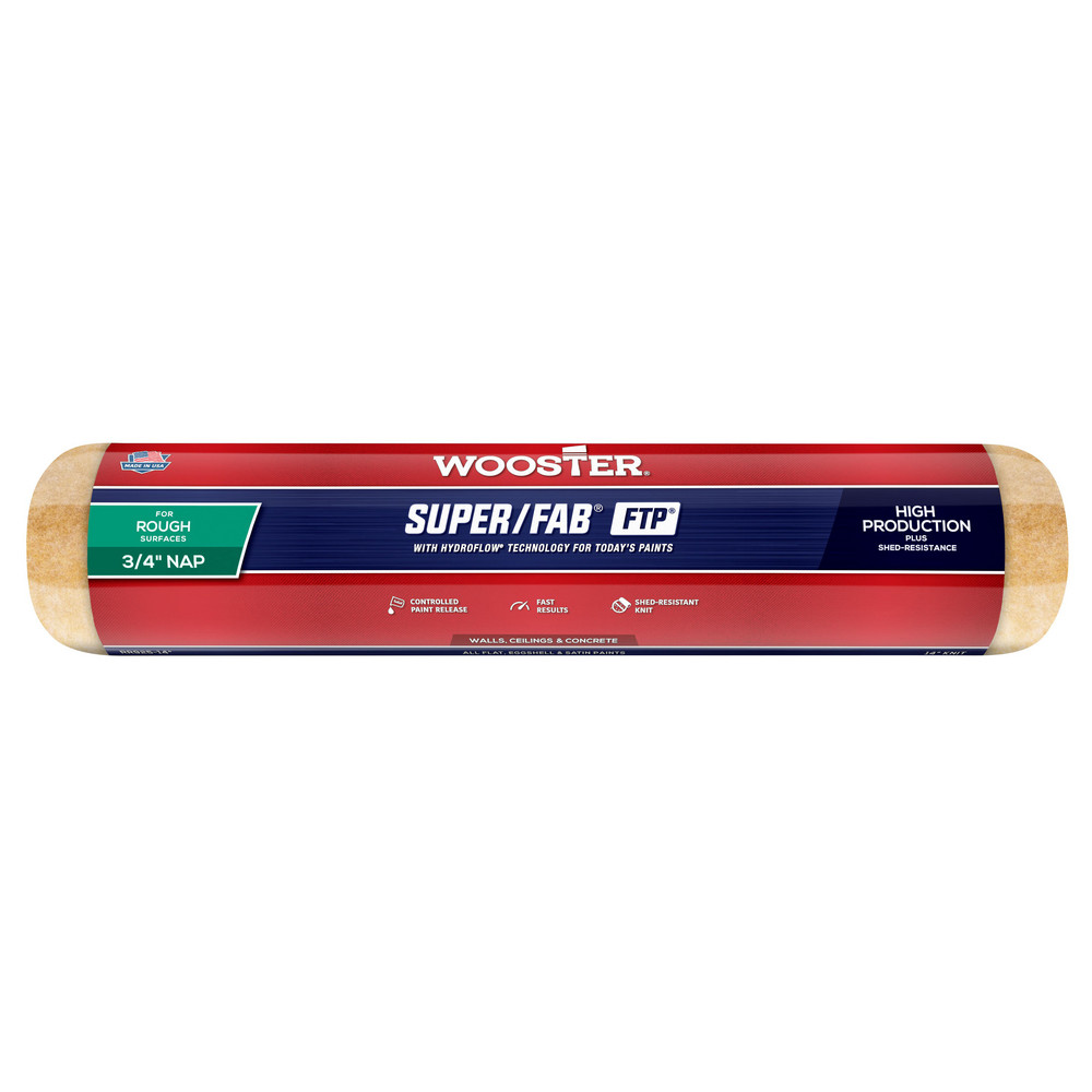 Wooster Brush Paint Roller Cover: 3/4" Nap, 14" Wide - RR925-14