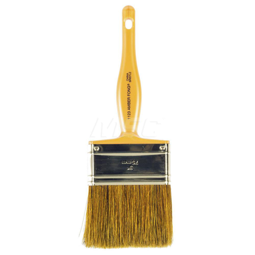 Wooster Brush Paint Brush: 3" Wide, Hog, Natural Bristle - 1123-3