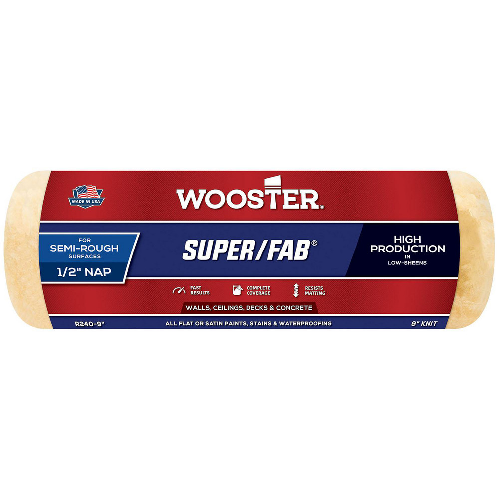 Wooster Brush Paint Roller Cover: 3/8" Nap, 9" Wide - R774-9