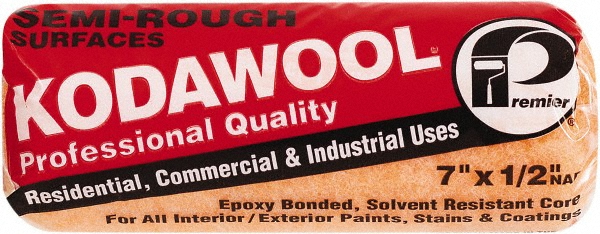 Premier Paint Roller Paint Roller Cover: 1/2" Nap, 7" Wide - 7KW2-50