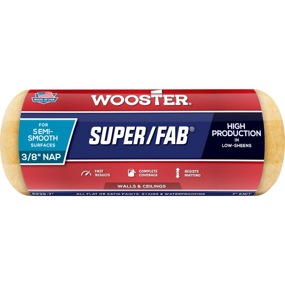 Premier Paint Roller Paint Roller Cover: 1/2" Nap, 7" Wide - 7KW2-50