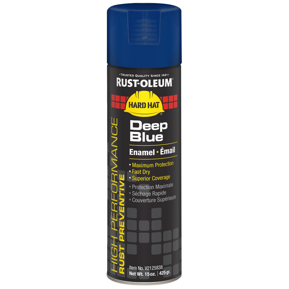 Rust-Oleum Industrial Enamel Paint: 5 gal, Gloss Finish, Safety Blue - 245475