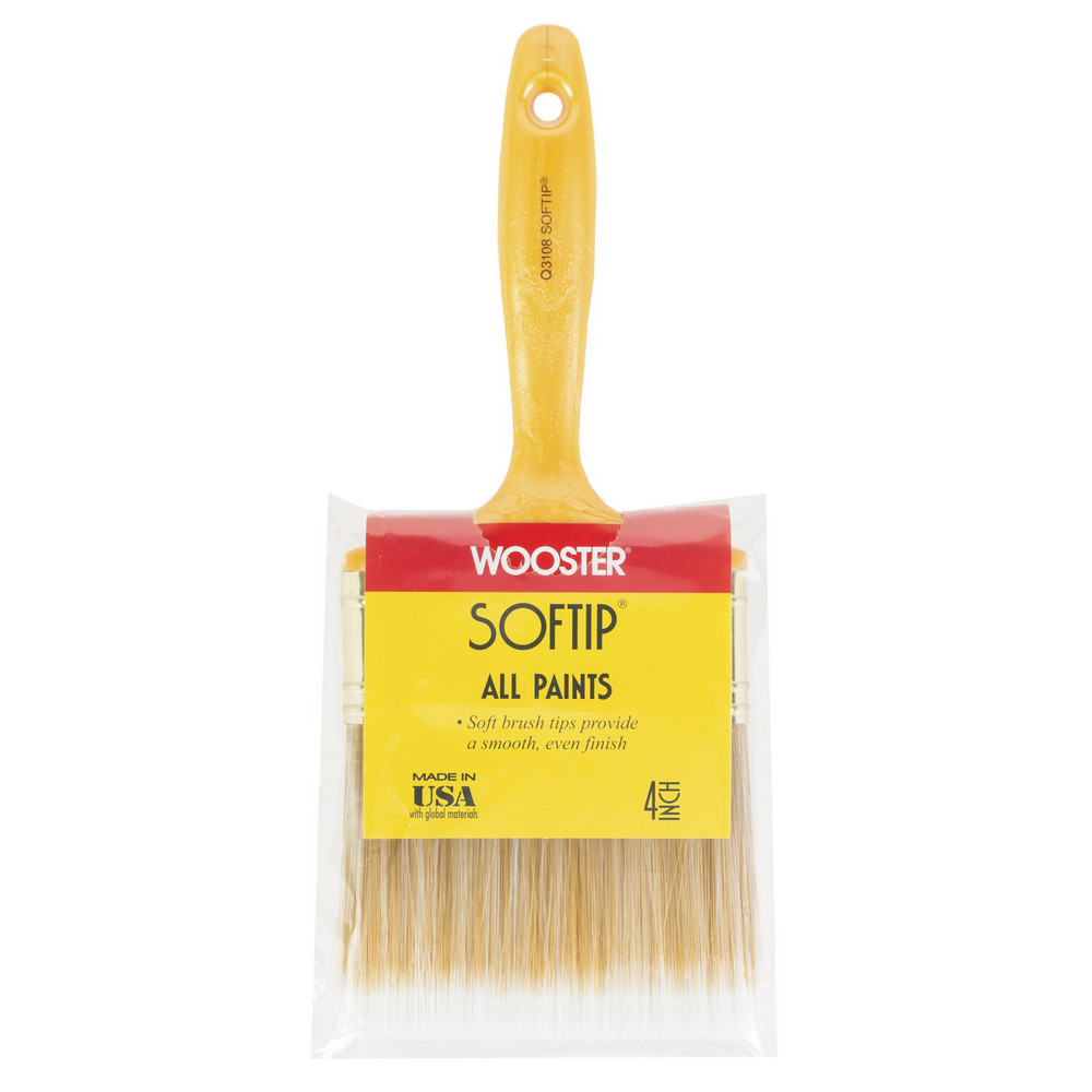 Wooster Brush Paint Brush: 2-1/2" Wide, Nylon Polyester & Synthetic, Synthetic Bristle - 5220-2 1/2