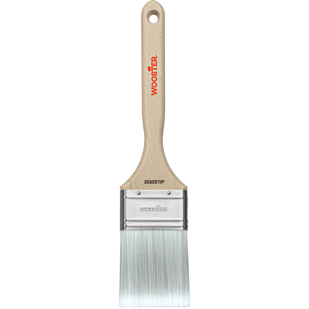 Wooster Brush Paint Brush: 2-1/2" Wide, Nylon Polyester & Synthetic, Synthetic Bristle - 5220-2 1/2
